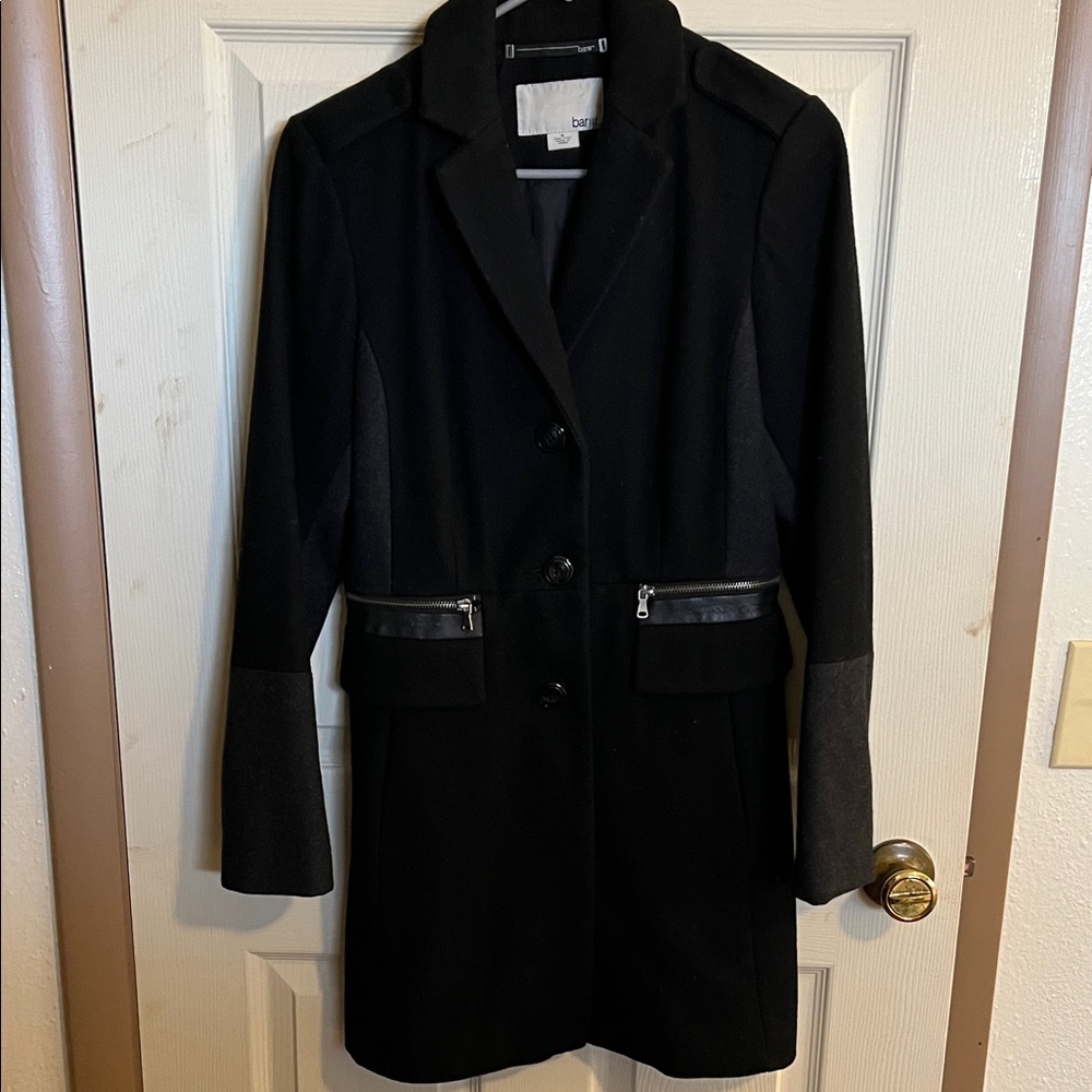 Bar III Wool blend dress coat Small